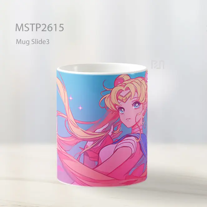 Sailor Moon Rambut Pink Estetika Mug MSTP2615 - All-side / Desain