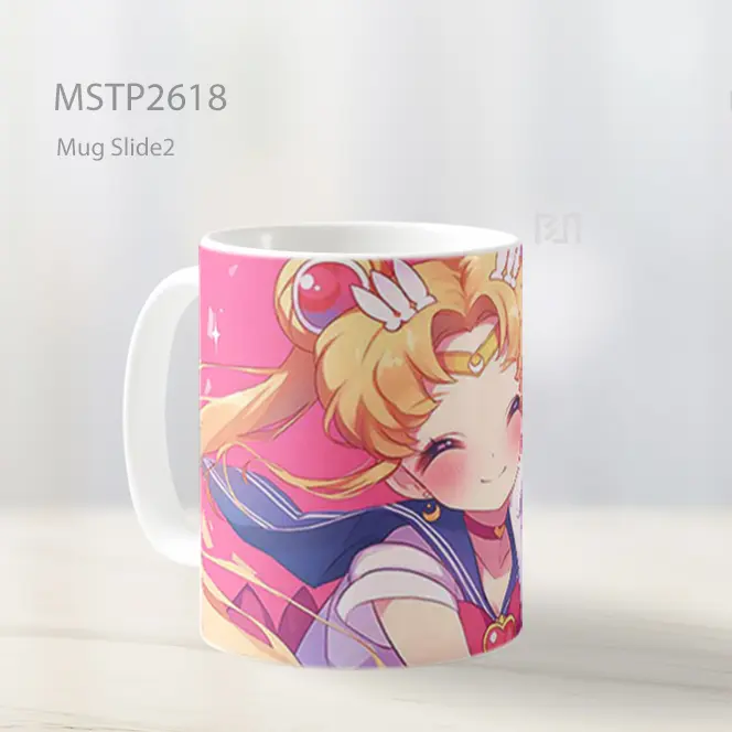 Sailor Moon Tangan Di Pipi Mug MSTP2618 - All-side / Desain