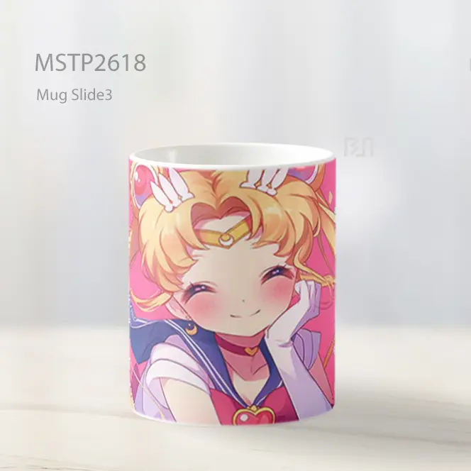 Sailor Moon Tangan Di Pipi Mug MSTP2618 - All-side / Desain