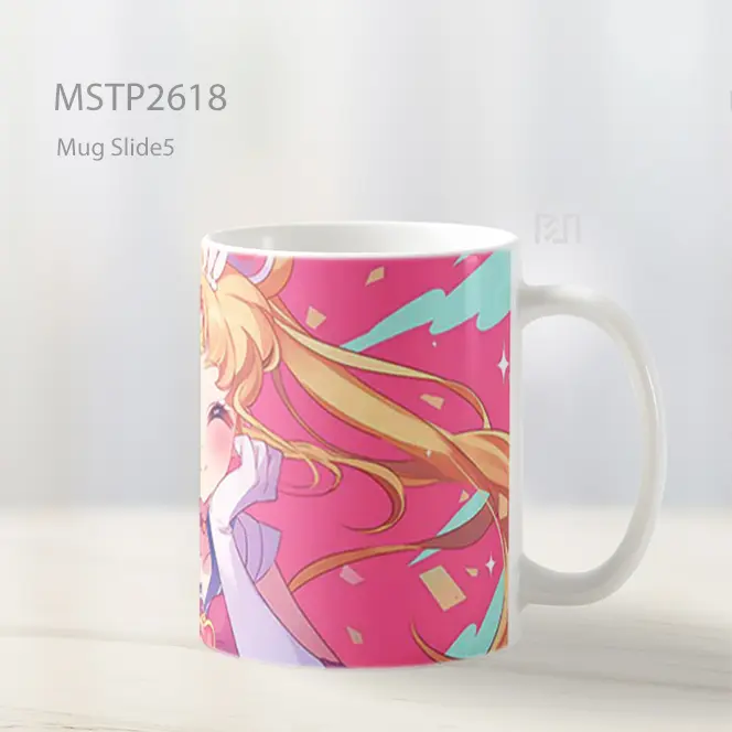 Sailor Moon Tangan Di Pipi Mug MSTP2618 - All-side / Desain