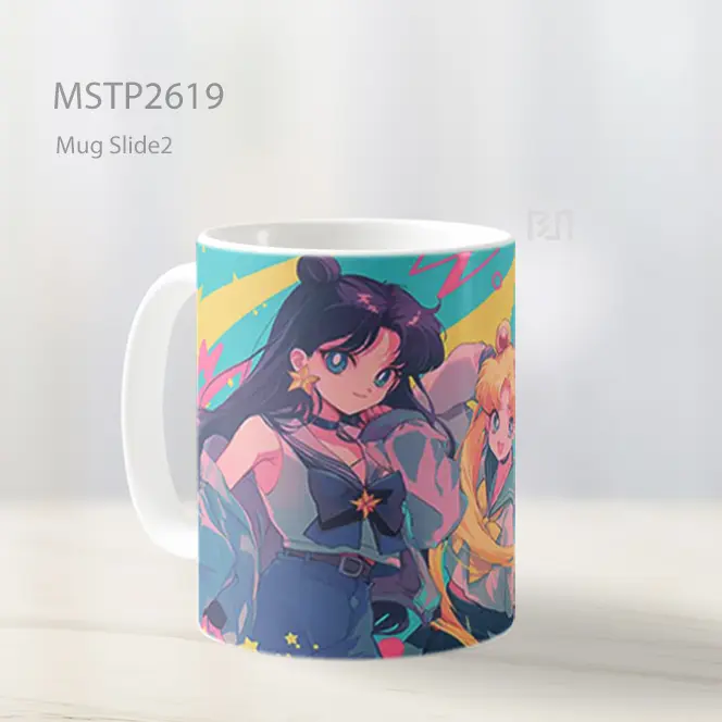 Sailor Moon Trio Ilustrasi Mug MSTP2619 - All-side / Desain