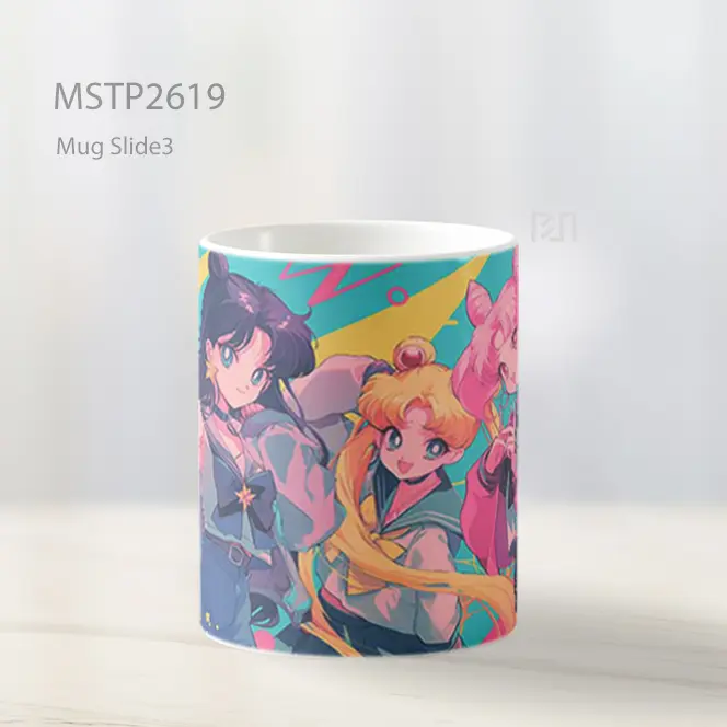 Sailor Moon Trio Ilustrasi Mug MSTP2619 - All-side / Desain