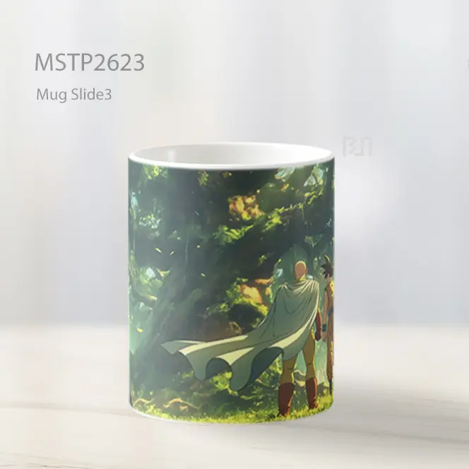 Saitama And Goku Latihan Epik Mug MSTP2623 - All-side / Desain
