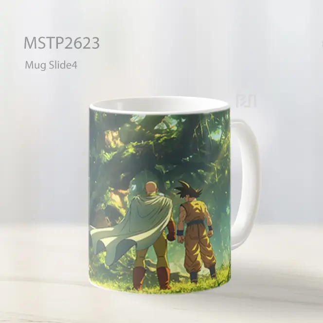 Saitama And Goku Latihan Epik Mug MSTP2623