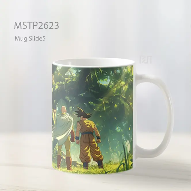 Saitama And Goku Latihan Epik Mug MSTP2623 - All-side / Desain