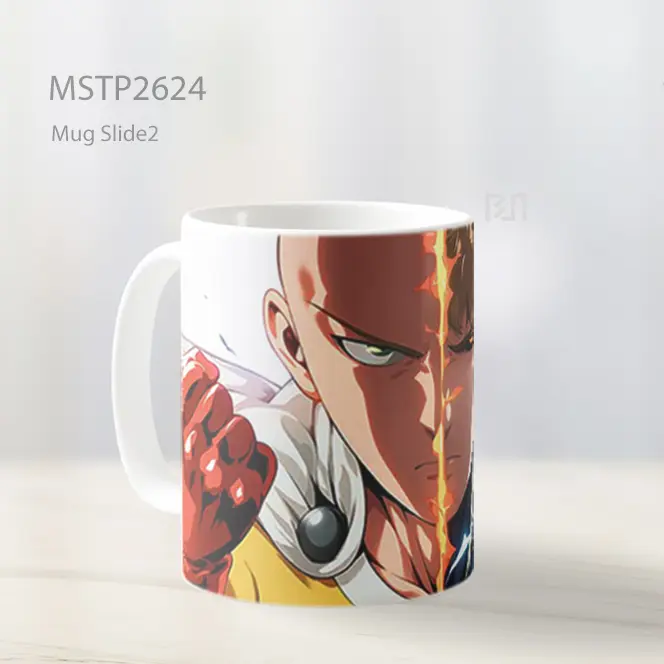 Saitama Dan Genos One Punch Man Mug MSTP2624 - All-side / Desain