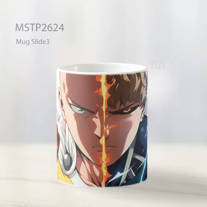 Saitama Dan Genos One Punch Man Mug MSTP2624 - All-side / Desain