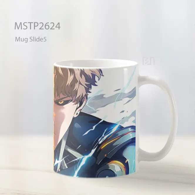 Saitama Dan Genos One Punch Man Mug MSTP2624 - All-side / Desain