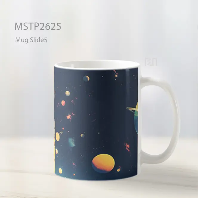 Saitama Eksplorasi Luar Angkasa Mug MSTP2625 - All-side / Desain