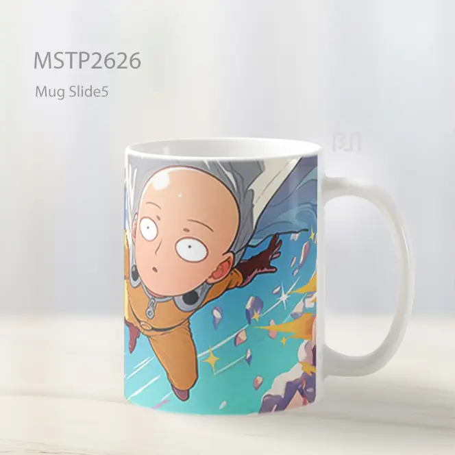 Saitama Ekspresi Bosan Mug MSTP2626 - All-side / Desain