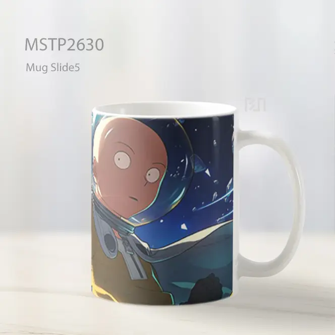 Saitama Kekuatan Kosmik Mug MSTP2630 - All-side / Desain