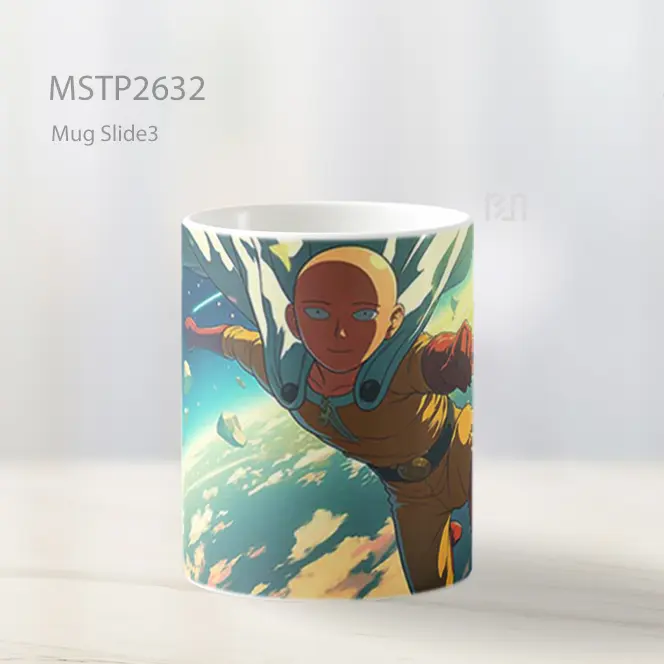Saitama One Punch Man Di Atas Bumi Mug MSTP2632 - All-side / Desain