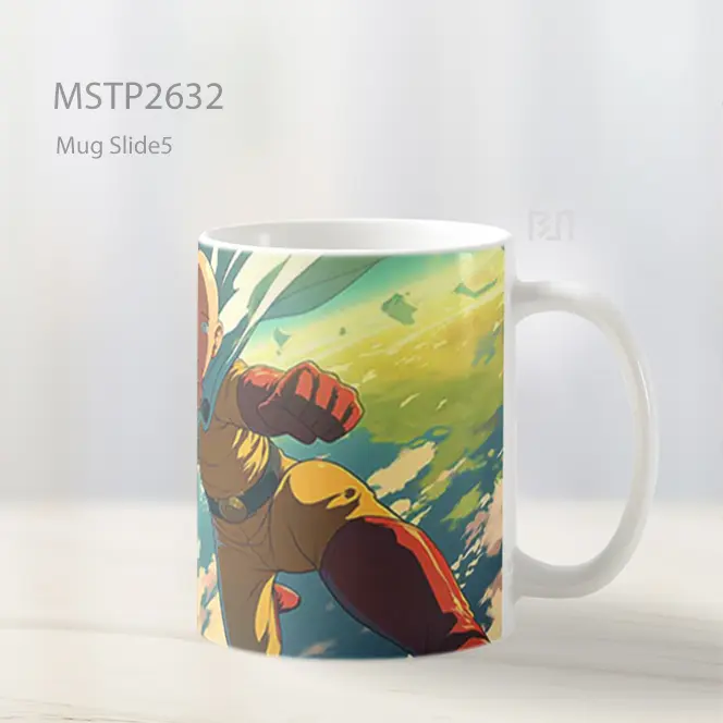 Saitama One Punch Man Di Atas Bumi Mug MSTP2632 - All-side / Desain