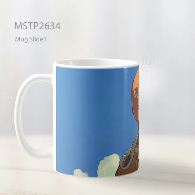 Saitama One Punch Man Gaya Seni Mug MSTP2634 - All-side / Desain