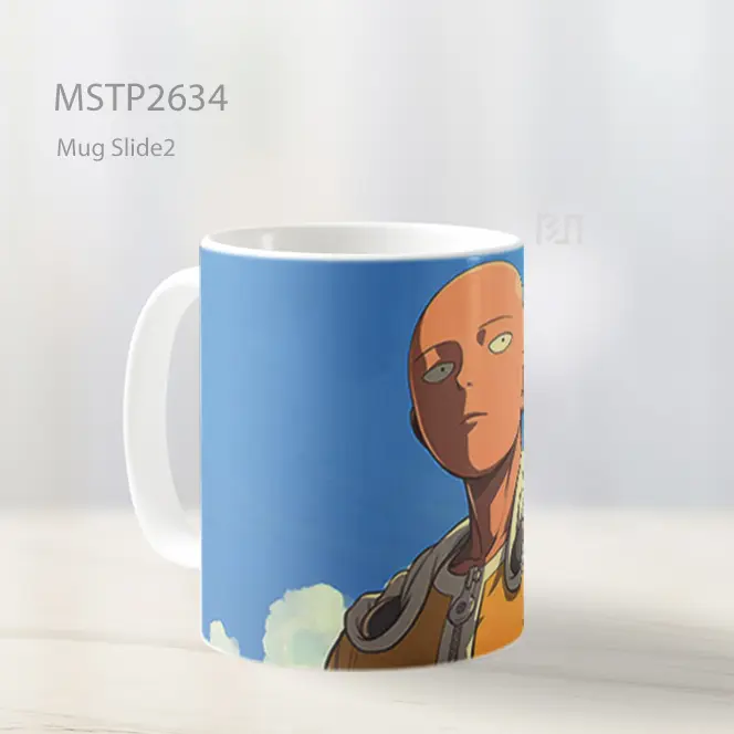 Saitama One Punch Man Gaya Seni Mug MSTP2634 - All-side / Desain