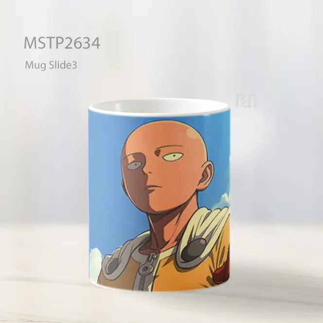 Saitama One Punch Man Gaya Seni Mug MSTP2634 - All-side / Desain