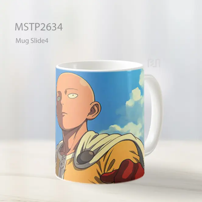 Saitama One Punch Man Gaya Seni Mug MSTP2634
