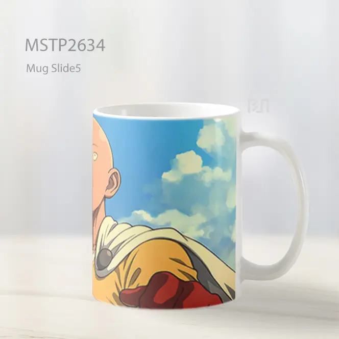 Saitama One Punch Man Gaya Seni Mug MSTP2634 - All-side / Desain