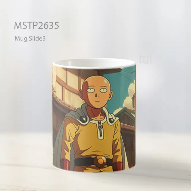 Saitama One Punch Man Gaya Seni Mug MSTP2635 - All-side / Desain