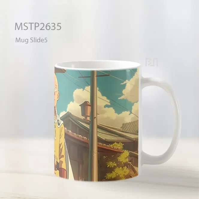 Saitama One Punch Man Gaya Seni Mug MSTP2635 - All-side / Desain