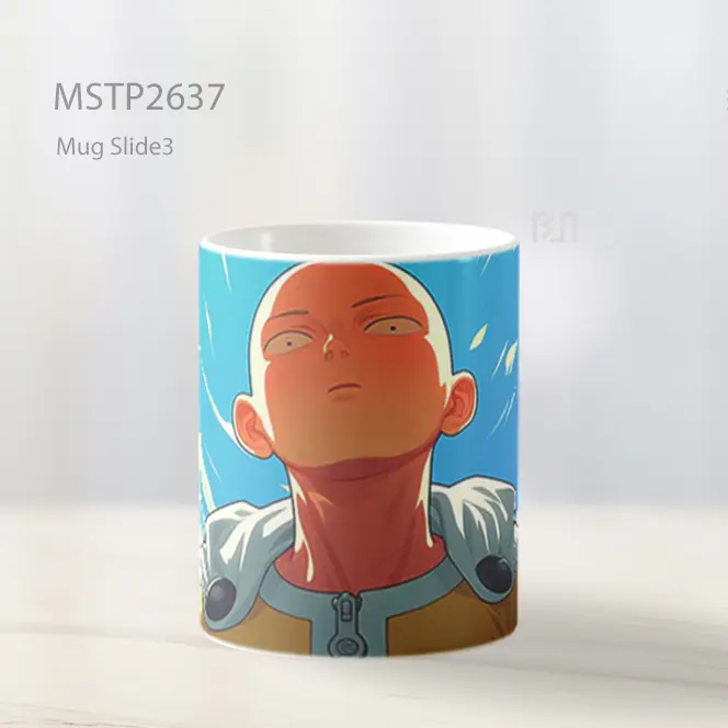 Saitama One Punch Man Menatap Atas Mug MSTP2637 - All-side / Desain