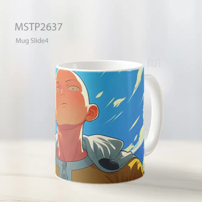 Saitama One Punch Man Menatap Atas Mug MSTP2637