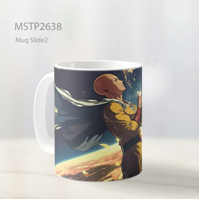 Saitama One Punch Man Pemandangan Luar Angkasa Mug MSTP2638 - All-side / Desain