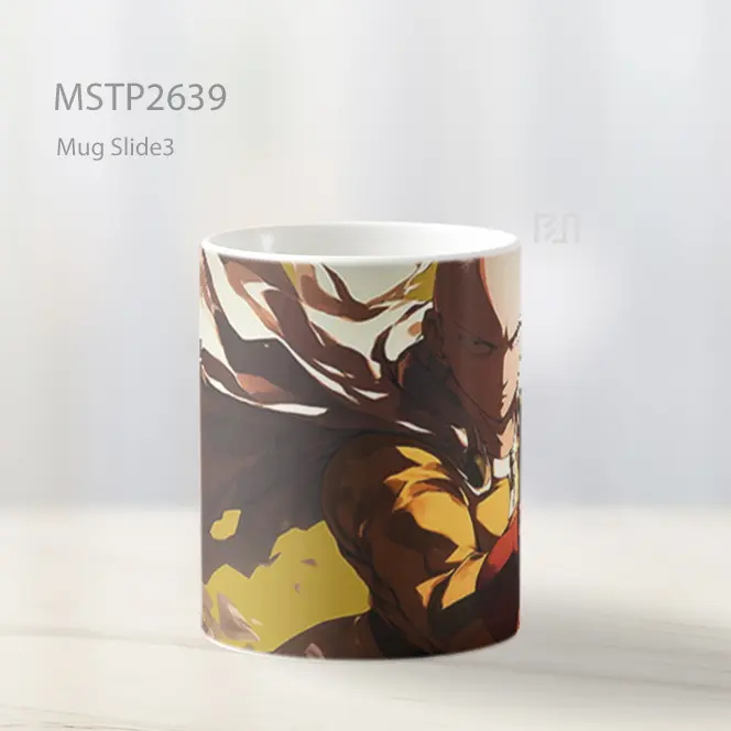 Saitama One Punch Man Pose Aksi Mug MSTP2639 - All-side / Desain