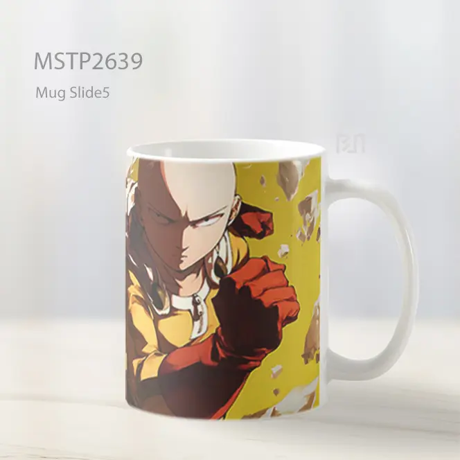 Saitama One Punch Man Pose Aksi Mug MSTP2639 - All-side / Desain