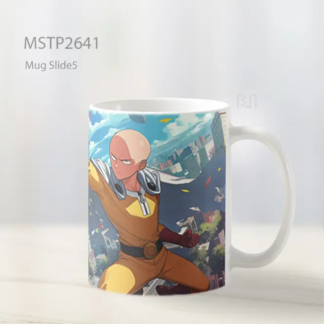 Saitama One Punch Man Mug MSTP2641 - All-side / Desain