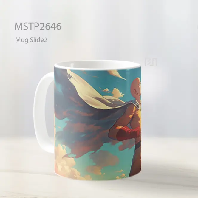 Saitama Pahlawan Terkuat Mug MSTP2646 - All-side / Desain