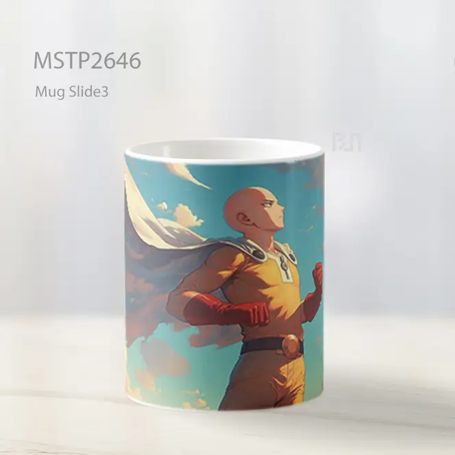Saitama Pahlawan Terkuat Mug MSTP2646 - All-side / Desain