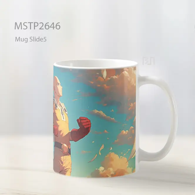 Saitama Pahlawan Terkuat Mug MSTP2646 - All-side / Desain