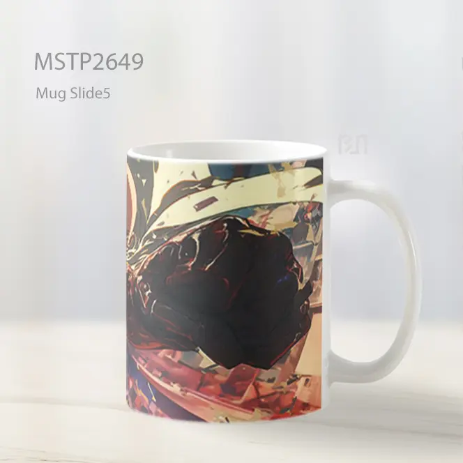 Saitama Pose Bertarung Mug MSTP2649 - All-side / Desain