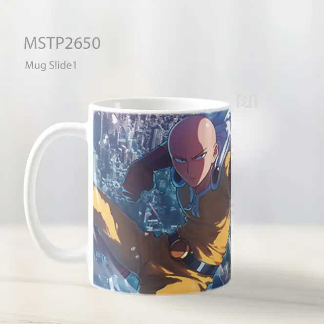 Saitama Pukulan Dinamis One Punch Man Mug MSTP2650 - All-side / Desain