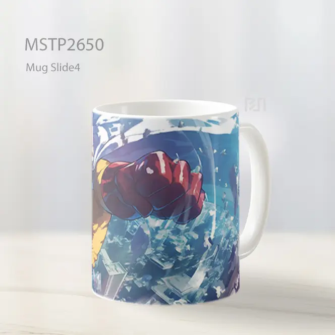 Saitama Pukulan Dinamis One Punch Man Mug MSTP2650