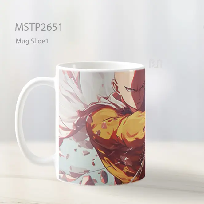 Saitama Pukulan One Punch Man Mug MSTP2651 - All-side / Desain