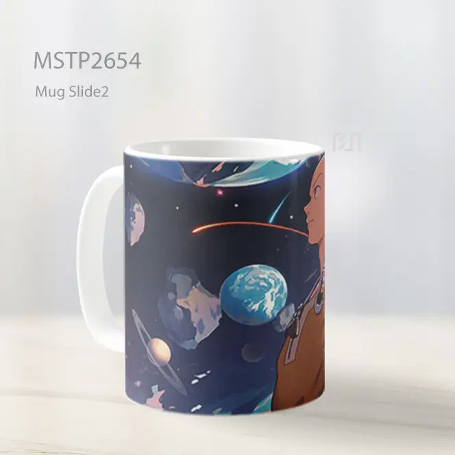 Saitama Tinju Kosmik Mug MSTP2654 - All-side / Desain
