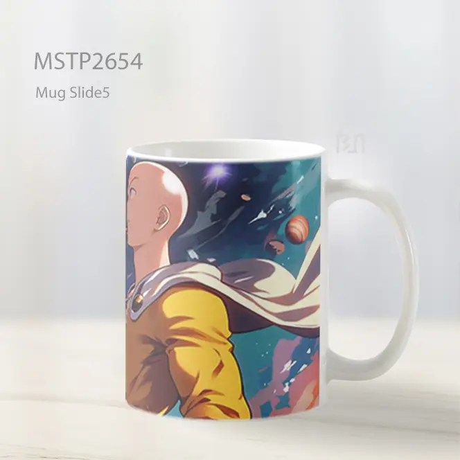 Saitama Tinju Kosmik Mug MSTP2654 - All-side / Desain