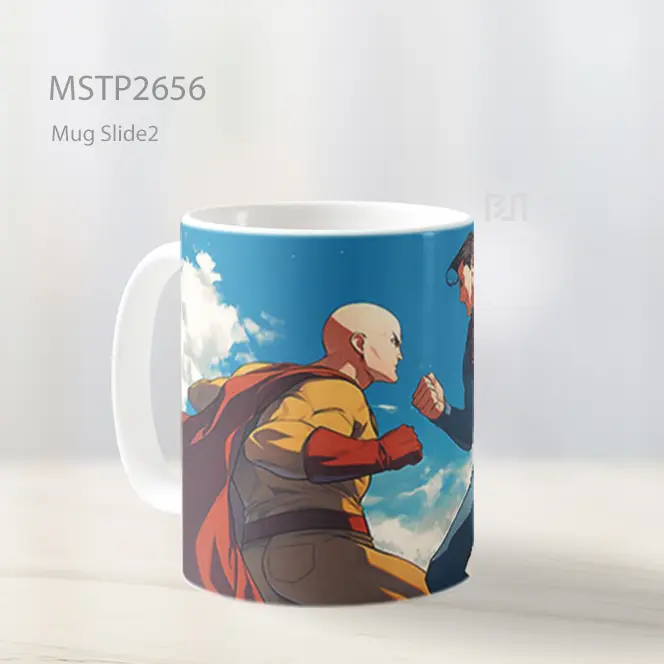 Saitama Vs Superman Showdown Mug MSTP2656 - All-side / Desain