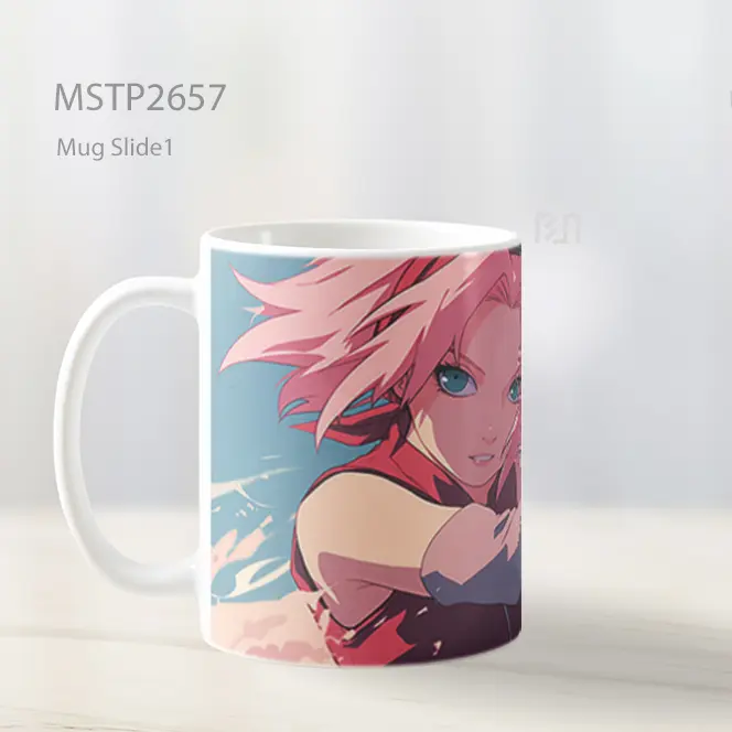 Sakura And Naruto Siap Bertarung Mug MSTP2657 - All-side / Desain
