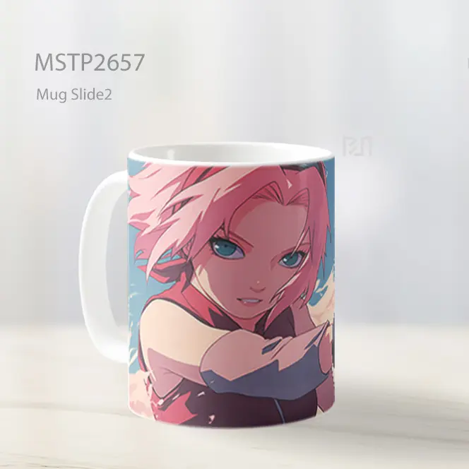 Sakura And Naruto Siap Bertarung Mug MSTP2657 - All-side / Desain