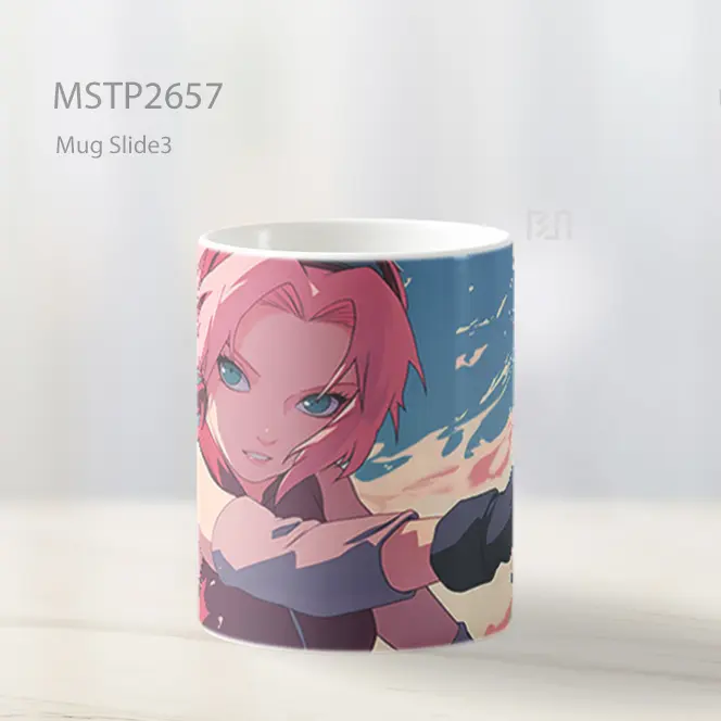 Sakura And Naruto Siap Bertarung Mug MSTP2657 - All-side / Desain