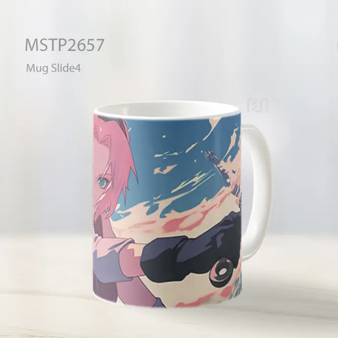 Sakura And Naruto Siap Bertarung Mug MSTP2657