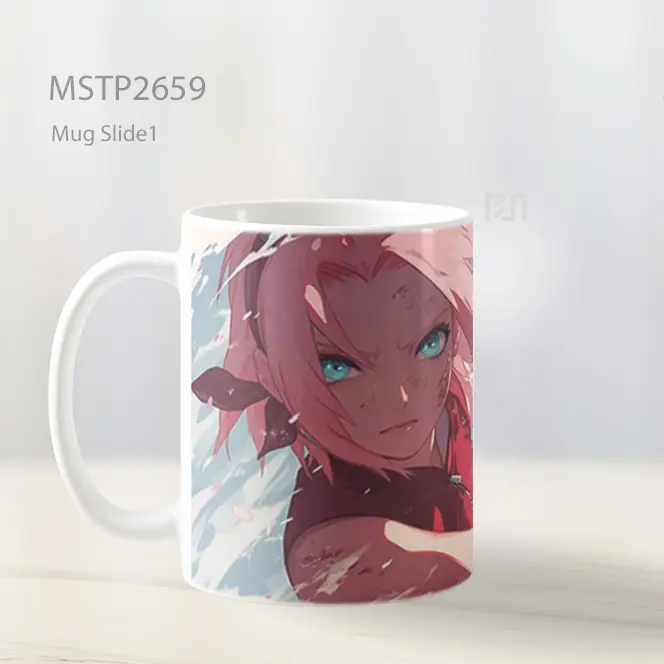 Sakura Haruno Battle Mode Mug MSTP2659 - All-side / Desain