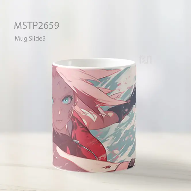 Sakura Haruno Battle Mode Mug MSTP2659 - All-side / Desain