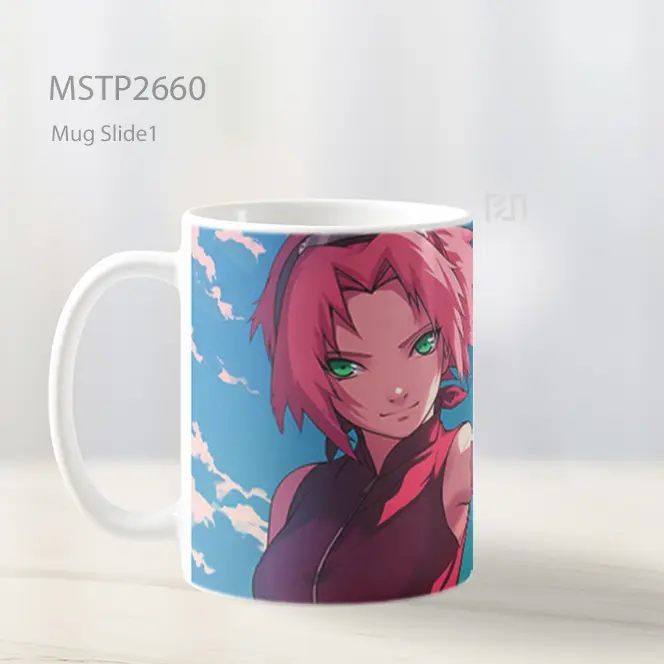 Sakura Haruno Kekuatan Listrik Langit Mug MSTP2660 - All-side / Desain
