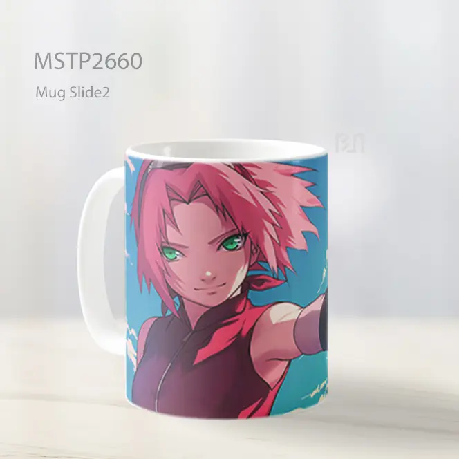 Sakura Haruno Kekuatan Listrik Langit Mug MSTP2660 - All-side / Desain