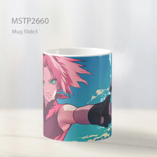 Sakura Haruno Kekuatan Listrik Langit Mug MSTP2660 - All-side / Desain