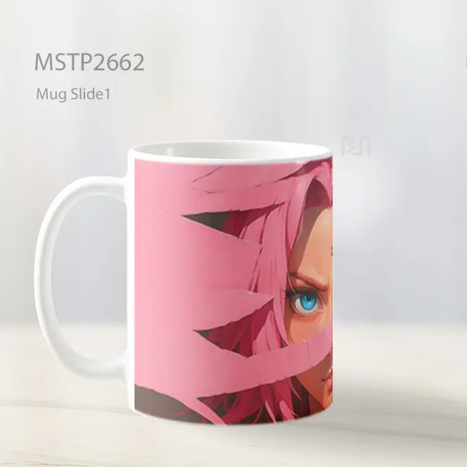 Sakura Haruno Rambut Pink Kuat Mug MSTP2662 - All-side / Desain